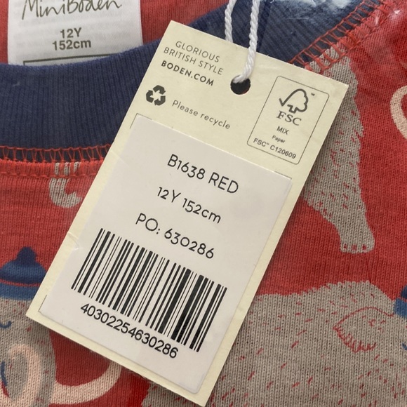 Mini Boden pajama set - Picture 2 of 3